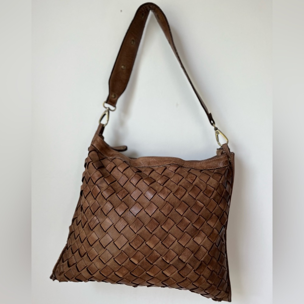 Civico 93 Leather Shoulder Bag Made in Italy